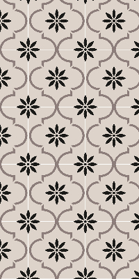 Okenní roleta vnitřní s marockými dlaždicemi ve tvaru květiny
