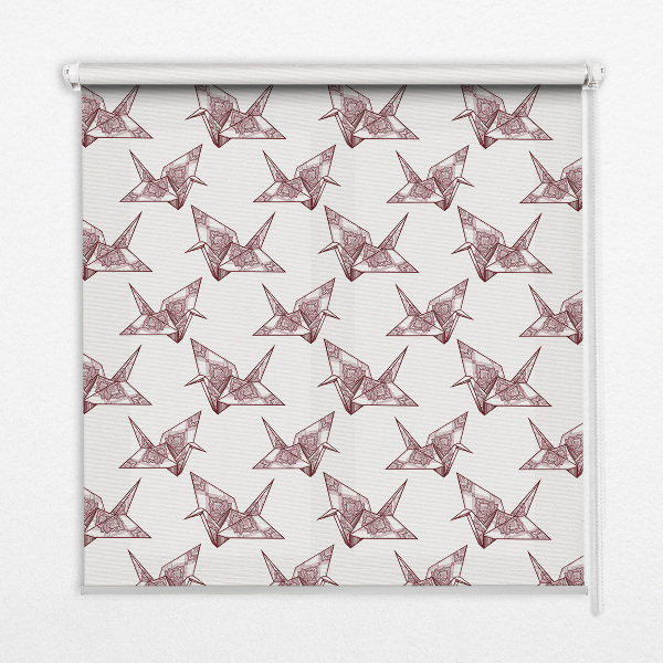 Okenní roleta vnitřní s motivem origami labutě