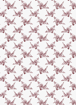 Okenní roleta vnitřní s motivem origami labutě