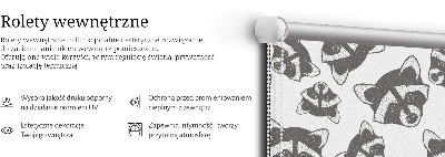 Okenní roleta vnitřní s motivem kreslení mývalové