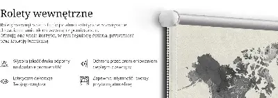 Okenní roleta vnitřní v barvě Černé kontinenty