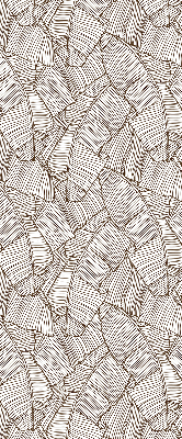 Okenní roleta vnitřní s kreslenými palmovými listy