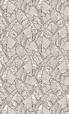 Okenní roleta vnitřní s kreslenými palmovými listy