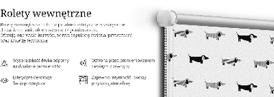 Okenní roleta s potiskem kreslení psi