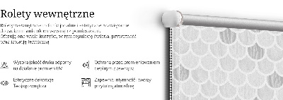 Okenní roleta vnitřní šedé stupnice