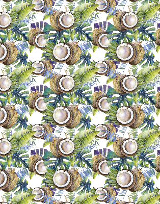 Okenní roleta vnitřní proti okenním roletám s motivem kokosových ořechů a jejich listů
