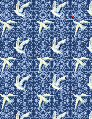 Okenní roleta vnitřní s motivem volavek