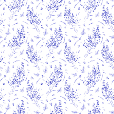 Látková roleta fialové rostliny