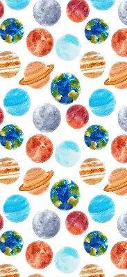 Látková roleta s motivem planet