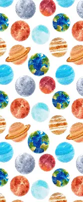 Látková roleta s motivem planet