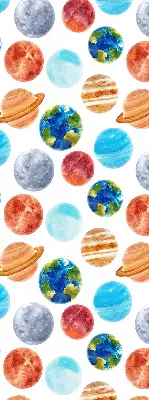 Látková roleta s motivem planet