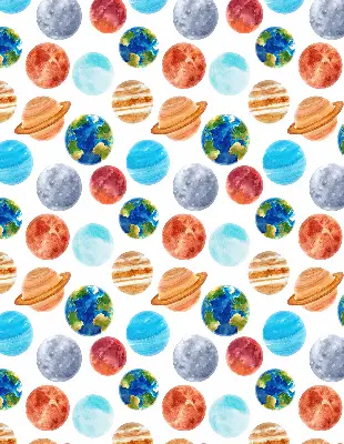 Látková roleta s motivem planet