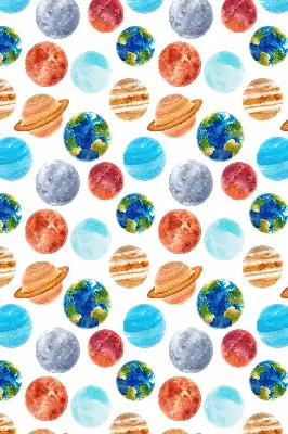 Látková roleta s motivem planet