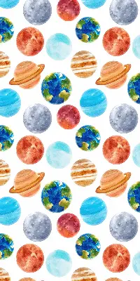 Látková roleta s motivem planet