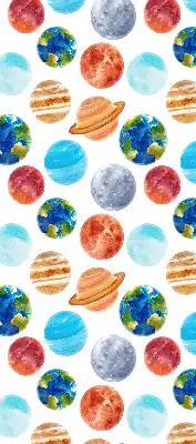 Látková roleta s motivem planet