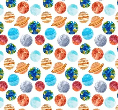 Látková roleta s motivem planet