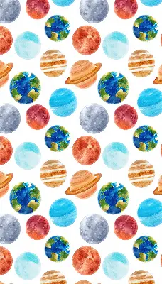 Látková roleta s motivem planet