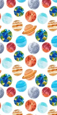Látková roleta s motivem planet