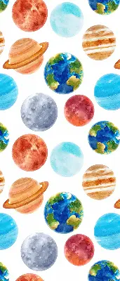 Látková roleta s motivem planet
