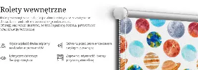 Látková roleta s motivem planet