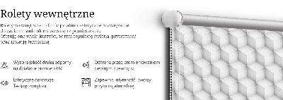 Okenní roleta s potiskem 3D kostek
