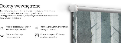 Okenní roleta vnitřní se vzorem stromů