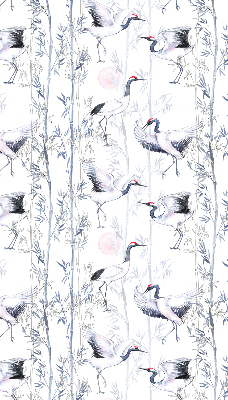 Okenní roleta vnitřní s motivem volavek a stromů