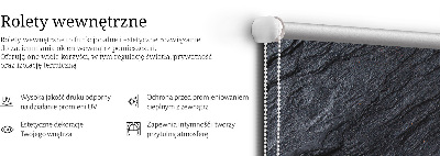 Okenní roleta v černé textuře
