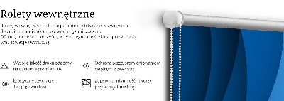 Okenní roleta modré vlny