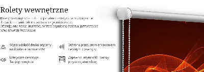 Okenní roleta vnitřní oranžová abstrakce