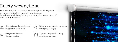Okenní roleta vnitřní v modré barvě kroupy