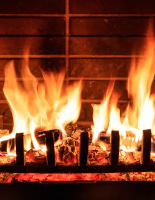 Látková roleta na krb
