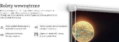 Okenní roleta vnitřní s motivem řeky v měsíčním světle