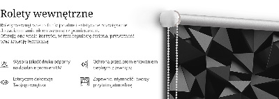 Zatemňovací roleta na okno v černém provedení Origami
