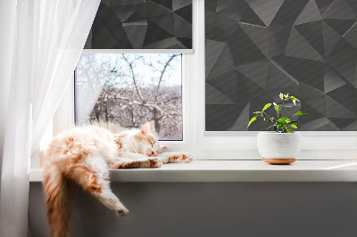 Zatemňovací roleta na okno v černém provedení Origami