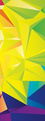 Zatemňovací roleta na okno s barevným origami vzorem