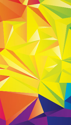 Zatemňovací roleta na okno s barevným origami vzorem