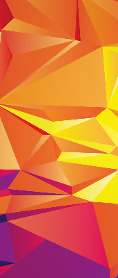 Zatemňovací roleta na okno s barevným origami vzorem