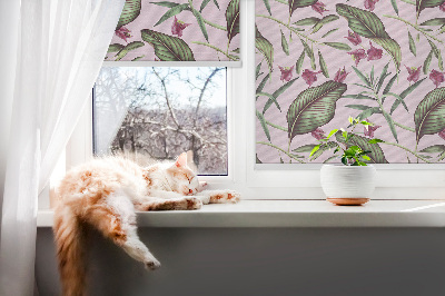 Roleta zatemňovací s tropickými listy