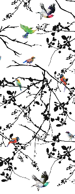 Roleta zatemňovací s motivem ptáků na větvích