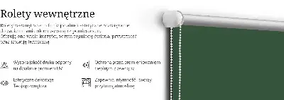 Zatemňovací roleta na okno v zelené barvě