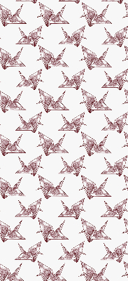 Zatemňovací roleta na okno s motivem origami labutí
