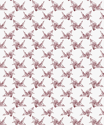 Zatemňovací roleta na okno s motivem origami labutí