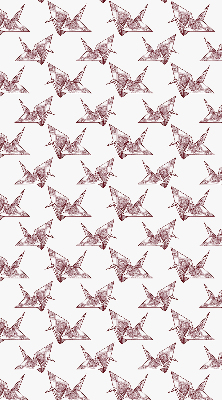Zatemňovací roleta na okno s motivem origami labutí