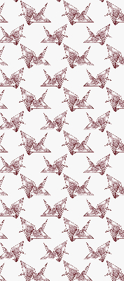 Zatemňovací roleta na okno s motivem origami labutí