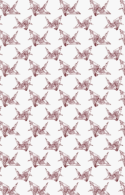 Zatemňovací roleta na okno s motivem origami labutí