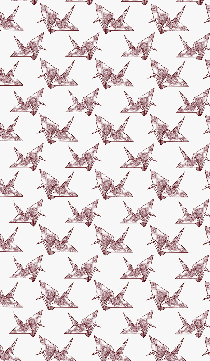 Zatemňovací roleta na okno s motivem origami labutí