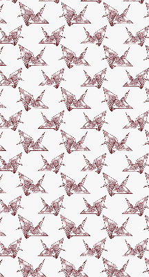 Zatemňovací roleta na okno s motivem origami labutí