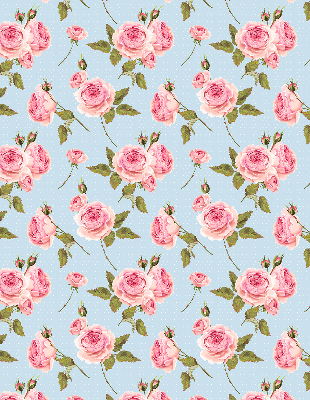 Roleta zatemňovací v dekoru růže