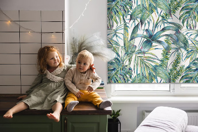 Roleta zatemňovací s tropickými listy